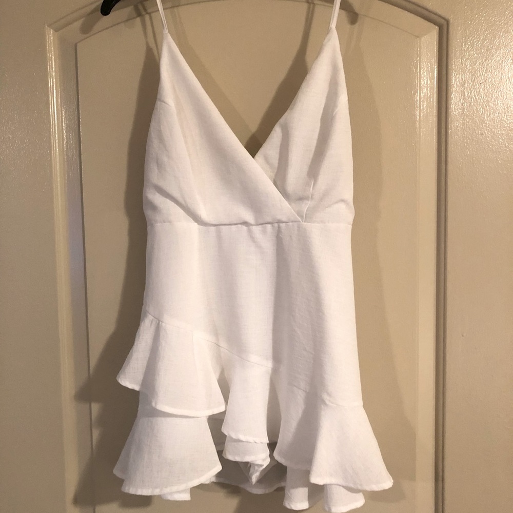 White Forever 21 Romper